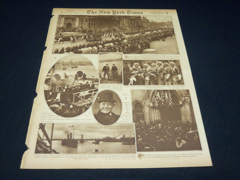 1918 DECEMBER 29 NEW YORK TIMES PICTURE SECTION - WILSON IN PARIS - NT 8815