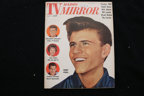 1961 JULY TV RADIO MIRROR MAGAZINE - BOBBY RYDELL COVER - B 177Q
