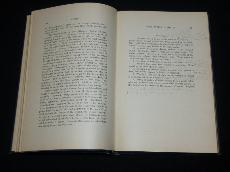 1921 LIGHT TEXTBOOK FOR STUDENTS WHO HAVE HAD ONE YEAR OF PHYSICS - KD 6373
