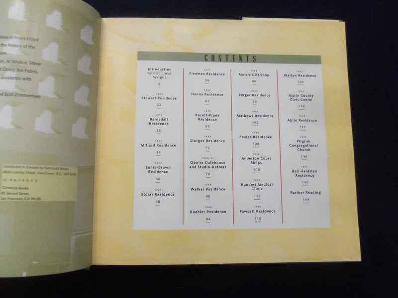 1994 DETAILS OF FRANK LLOYD WRIGHT, THE CALIFORNIA WORK HARDCOVER BOOK - KD 8593