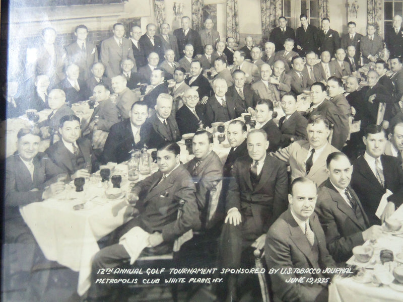 1935 ANNUAL GOLF TOURNAMENT - U. S. TOBACCO JOURNAL FRAMED PHOTO - #18A