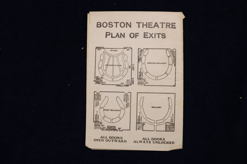 1911 DECEMBER 11 BEH-HUR PROGRAM - BOSTON THEATRE - LOT OF 2 - K 1649