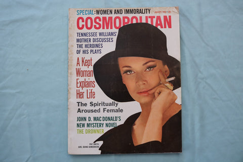 1963 JANUARY COSMOPOLITAN MAGAZINE - PAT SMITH COVER - E 26576