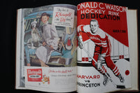 1955 HARVARD FOOTBALL PROGRAMS - BOUND VOLUME - TED KENNEDY - KD 9572