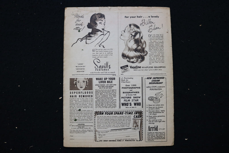 1949 AUGUST 6 PICTURE SHOW MAGAZINE - ANN SHERIDAN & GARY COOPER COVER - E 25197
