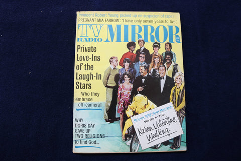 1970 FEBRUARY TV RADIO MIRROR MAGAZINE - LAUGH-IN CAST COVER - E 12856