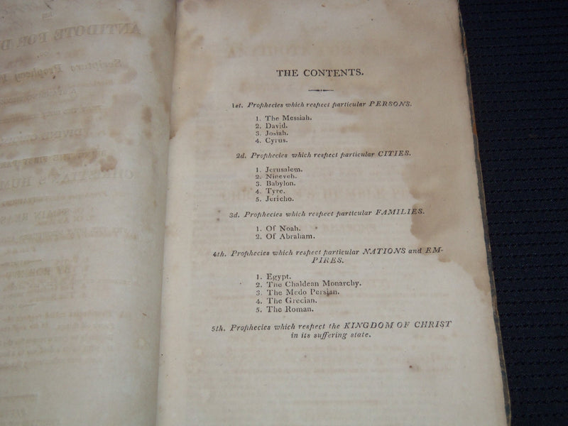 1816 ANTIDOTE FOR DEISM CHRISTIAN'S HUMBLE PLEA BOOK BY ROBERT SCOTT - KD 81C