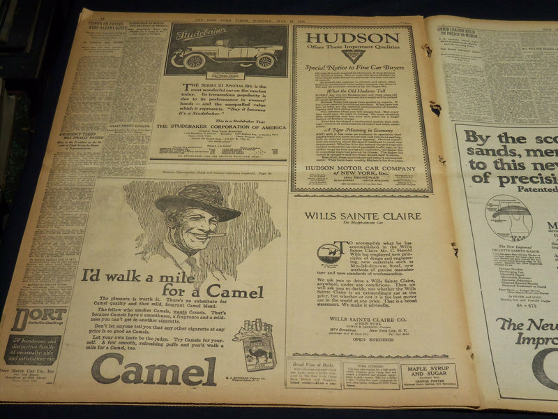 1921 MAY 24 NEW YORK TIMES - 8 AMERICANS WIN FIRST GOLF ROUND - NT 8598