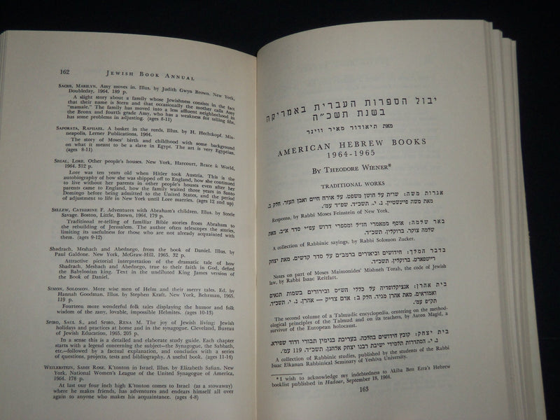 1962-1975 JEWISH BOOK ANNUALS LOT OF 5 - VOLUME NO. 20-32 - KD 656