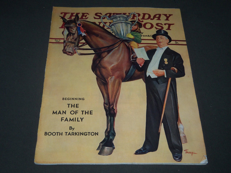 1940 NOVEMBER 9 THE SATURDAY EVENING POST MAGAZINE - ILLUSTRATED COVER - SP 384