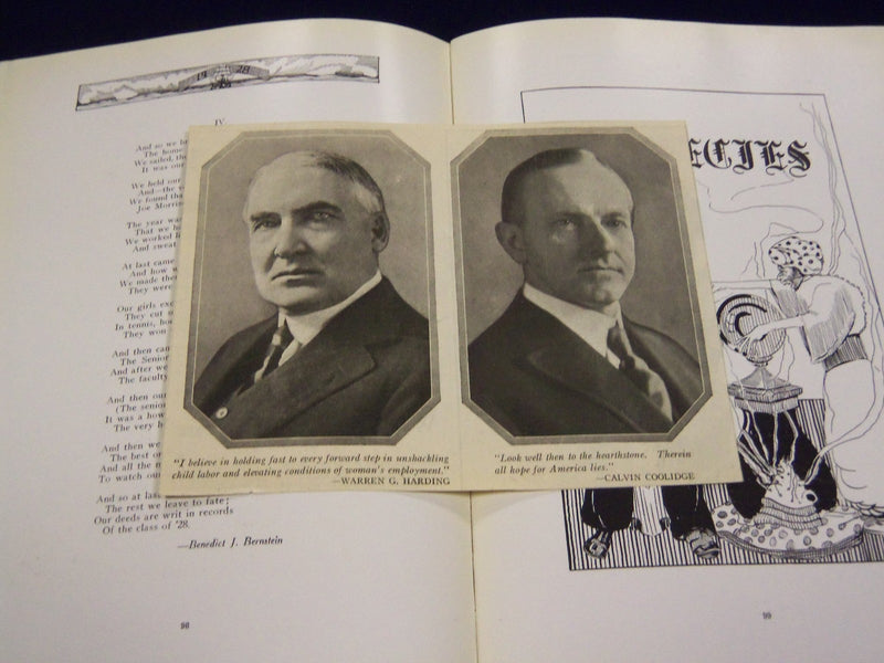 1928 THE LOG PLAINFIELD HIGH SCHOOL YEARBOOK - PLAINFIELD NEW JERSEY - YB 806