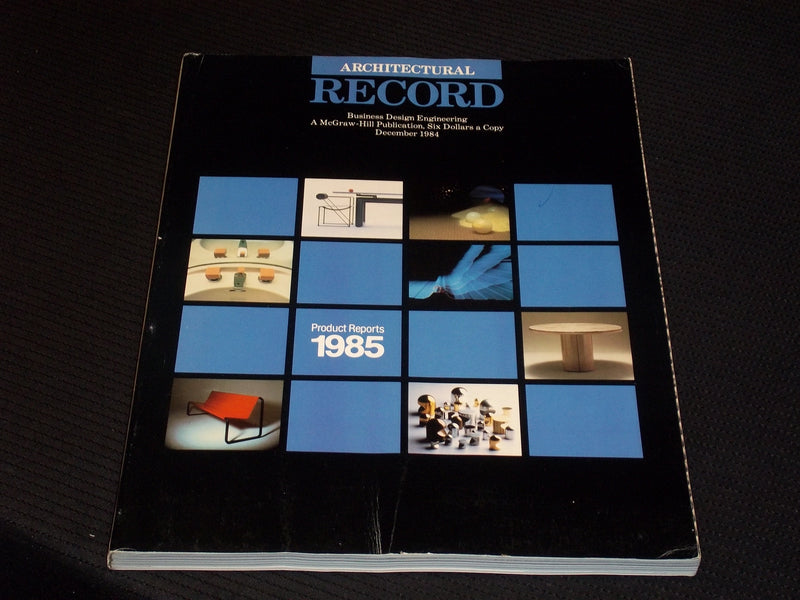 1984 DECEMBER ARCHITECTURAL RECORD MAGAZINE - PRODUCT REPORTS COVER - E 1008