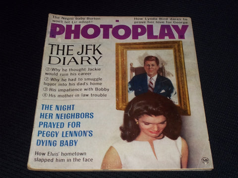 1967 APRIL PHOTOPLAY MAGAZINE - THE JFK DIARY FRONT COVER - E 16636