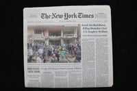 2024 SEP 21 NEW YORK TIMES - ISRAELI JETS RAID BEIRUT, KILLING HEZBOLLAH CHIEF