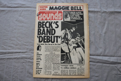 1972 SEPTEMBER 9 SOUNDS NEWSPAPER - BECK'S BAND 'DEBUT' COVER - NP 9284