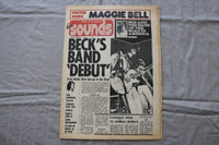 1972 SEPTEMBER 9 SOUNDS NEWSPAPER - BECK'S BAND 'DEBUT' COVER - NP 9284