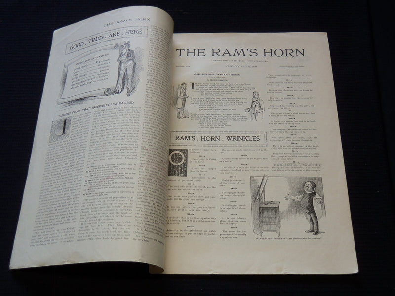 1899 JULY 8 THE RAM'S HORN MAGAZINE - WHY DON'T YOU HELP THE PREACHER - SP 3253Z