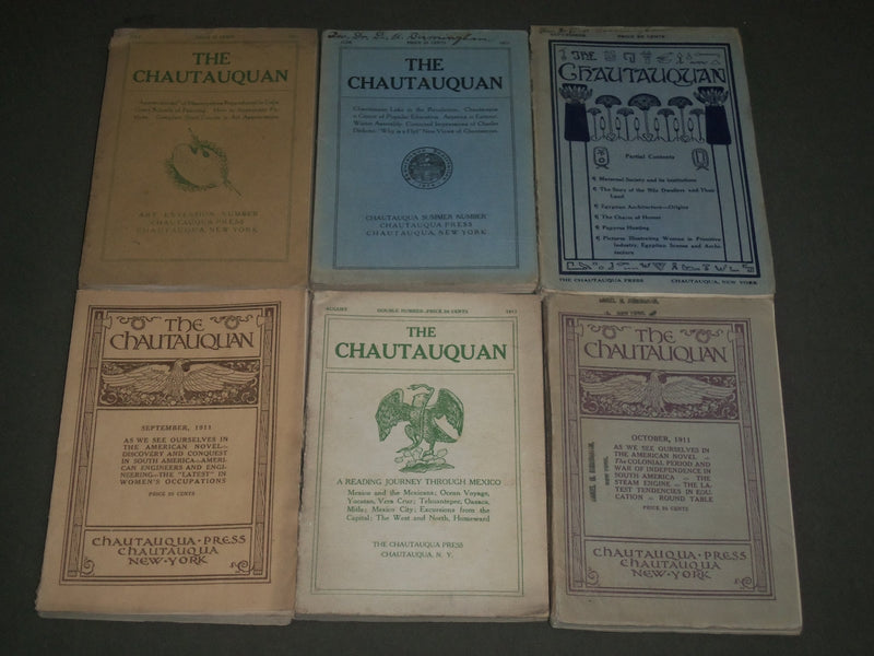 1909-1911 THE CHAUTAUQUAN MAGAZINE LOT OF 7 ISSUES - NEW YORK - WR 461