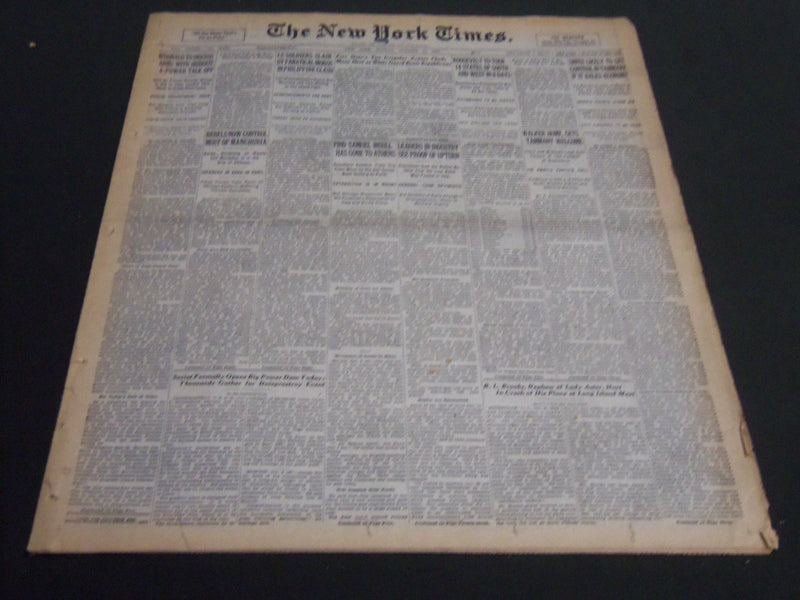 1932 OCTOBER 10 NEW YORK TIMES - WALKER HOME GETS TAMMANY WELCOME - NT 6988