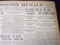 1904 JULY 4 THE BOSTON HERALD - 750 LIVES LOST ON STEAMER NORGE - BH 45