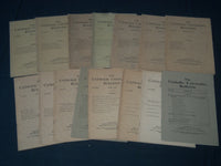 1918-1920 THE CATHOLIC UNIVERSITY BULLETIN LOT OF 18 DIFFERENT ISSUES - O 287