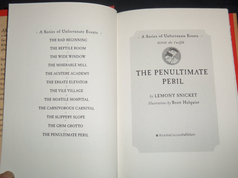 2002-2006 A SERIES OF UNFORTUNATE EVENTS BY LEMONY SNICKET LOT OF 4 - KD 5293S