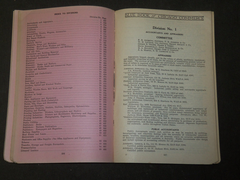 1924-1925 BLUE BOOK OF CHICAGO COMMERCE - SOFTCOVER - KD 5184