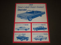 1964 SING OF THE U. S. A. WITH CHEVROLET SOFTCOVER SONG BOOK - J 2540