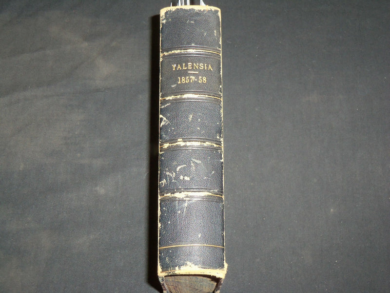 1857-1858 YALENSIA THE YALE LITERARY MAGAZINE BOUND VOLUME NO. 23 - KD 6042