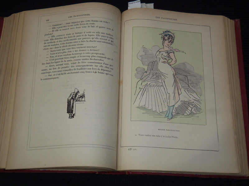 1800'S-1900'S LES PARISIENNES PAR GREVIN & HUART FRENCH VOLUME - KD 879D