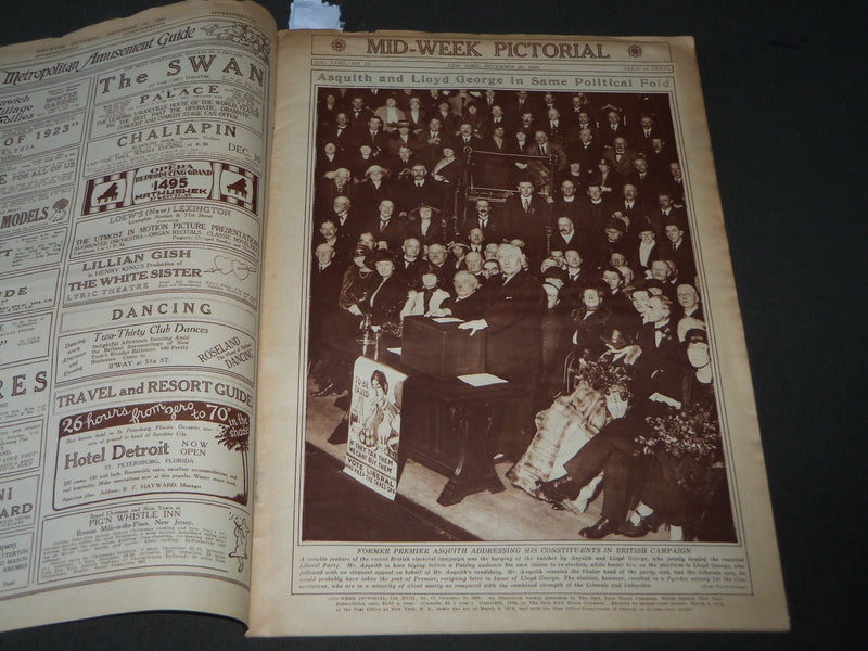 1923 DEC 20 MID-WEEK PICTORIAL MAGAZINE SECTION - RAILROAD SANTA CLAUS - J 3274