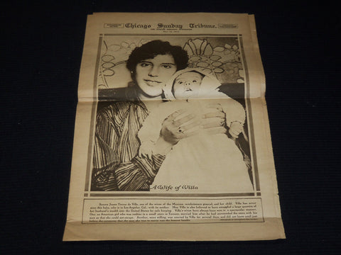 1915 NOVEMBER 14 CHICAGO SUNDAY TRIBUNE NEWSPAPER ROTO SECTION -VILLA WIFE- K 55