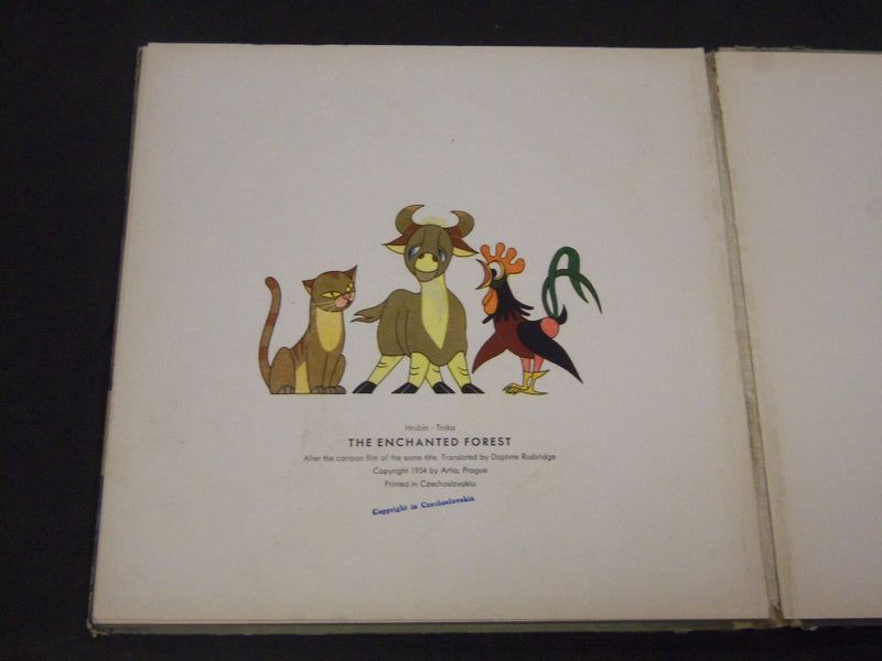1954 THE ENCHANTED FOREST BOOK BY HRUBIN-TRNKA - COLOR ILLUSTRATIONS - KD 5805