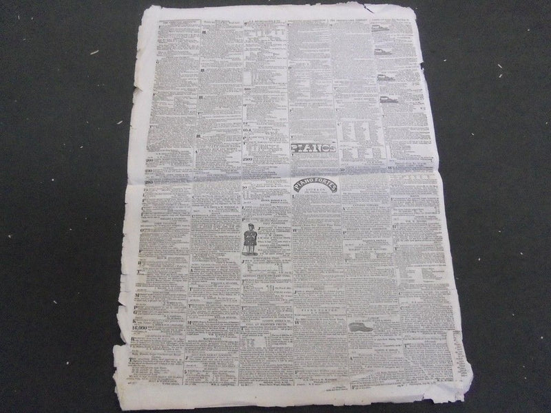 1834-1836 THE NATIONAL GAZETTE + LITERARY REGISTER NEWSPAPER LOT OF 26 - NP 1446