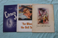 1940'S-1960'S MUSIC THEATRE PROGRAMS AND SOUVENIR BOOKS - LOT OF 51 - O 3720
