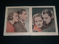 1930'S FAMOUS FILM LOVERS PICTORIAL GIFT BOOK - GRETA GARBO - BARRYMORE - J 4177