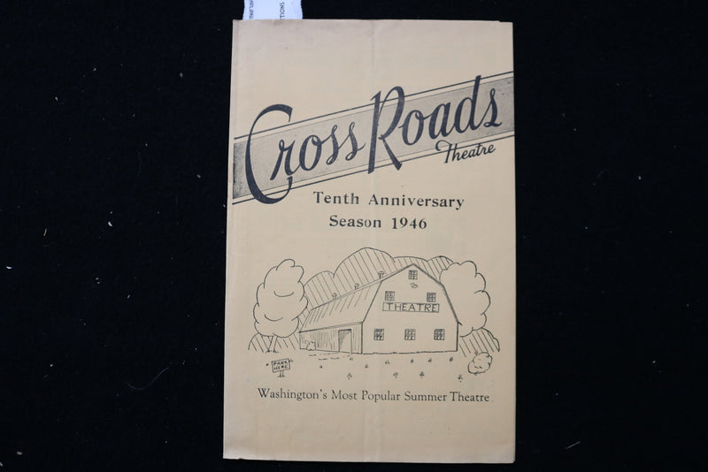 1946 CROSS ROADS THEATRE PROGRAM - TENTH ANNIVERSARY SEASON - LOT OF 2 - K 2458