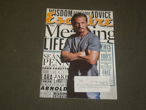 2013 JANUARY ESQUIRE MAGAZINE - SEAN PENN COVER - B 1988