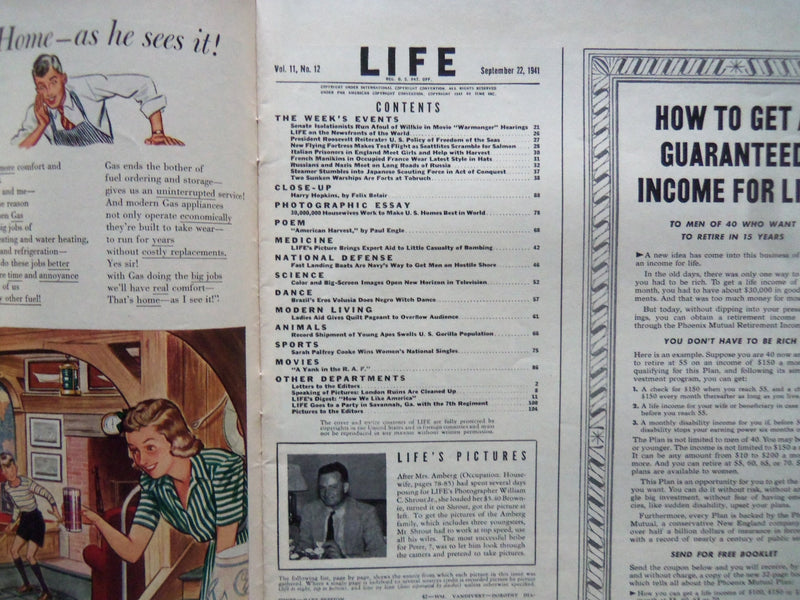 1941 SEPTEMBER 22 LIFE MAGAZINE - BRAZILIAN DANCER VOLUSIA - L 253