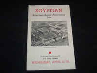 1951 EGYPTIAN ABERDEEN-ANGUS CATTLE SALE CATALOG - DU QUOIN ILLINOIS - J 9096
