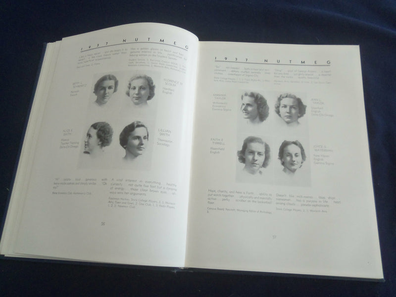 1937 THE NUTMEG CONNECTICUT STATE COLLEGE YEARBOOK - STORRS, CT - YB 2631