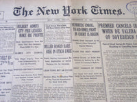 1921 SEPTEMBER 16 NEW YORK TIMES - F. D. ROOSEVELT ILL OF POLIOMYELITIS- NT 5480