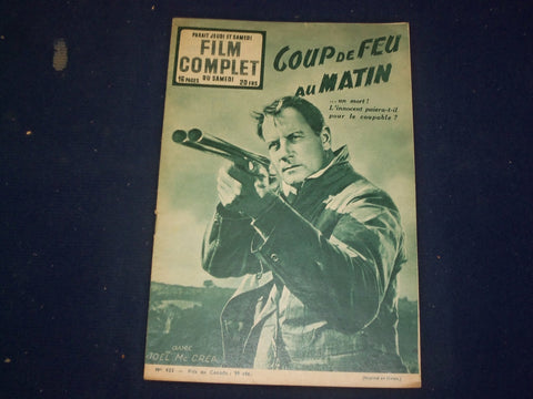1953 MAY 12 FILM COMPLET MAGAZINE - JOEL MC CREA COVER - FRENCH - B 6531