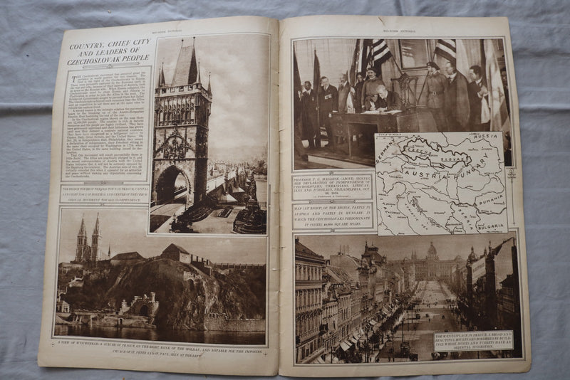 1918 NOV 7 MID-WEEK PICTORIAL MAGAZINE SECTION - CANADIAN ARTILLERY - NP 9241