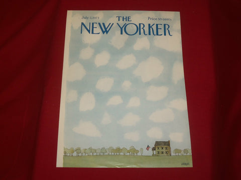 1973 JULY 2 NEW YORKER MAGAZINE FRONT COVER ONLY - GREAT ART FOR FRAMING
