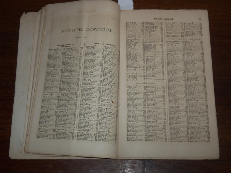 1867 CITIZENS OF BOSTON INCOMES - MASSACHUSETTS -BOSTON TRAVELLER EXTRA - K 1180