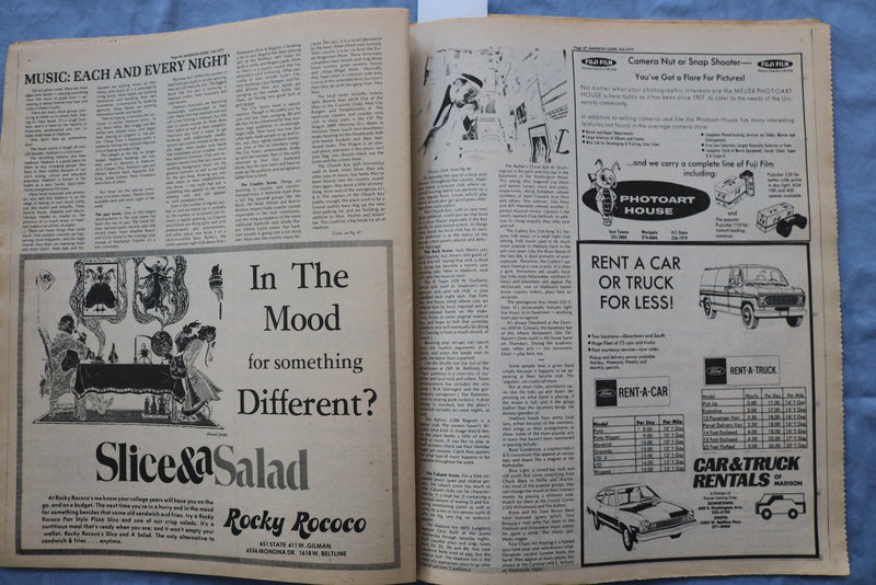 1977 FALL GUIDE TO MADISON (WISCONSIN) NEWSPAPER - NP 9231