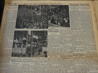 1945 APRIL 14 NEW YORK TIMES - ROOSEVELT RITES IN WHITE HOUSE TODAY - NT 5999