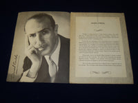 1949 CABALCATA PROGRAM - MUSICAL CAVALCADE - DAVID CORDOBA - J 5028