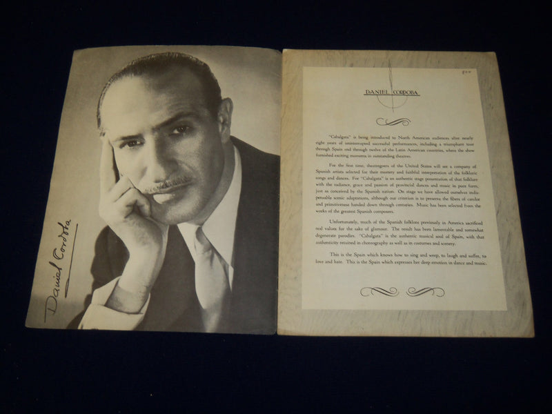 1949 CABALCATA PROGRAM - MUSICAL CAVALCADE - DAVID CORDOBA - J 5028